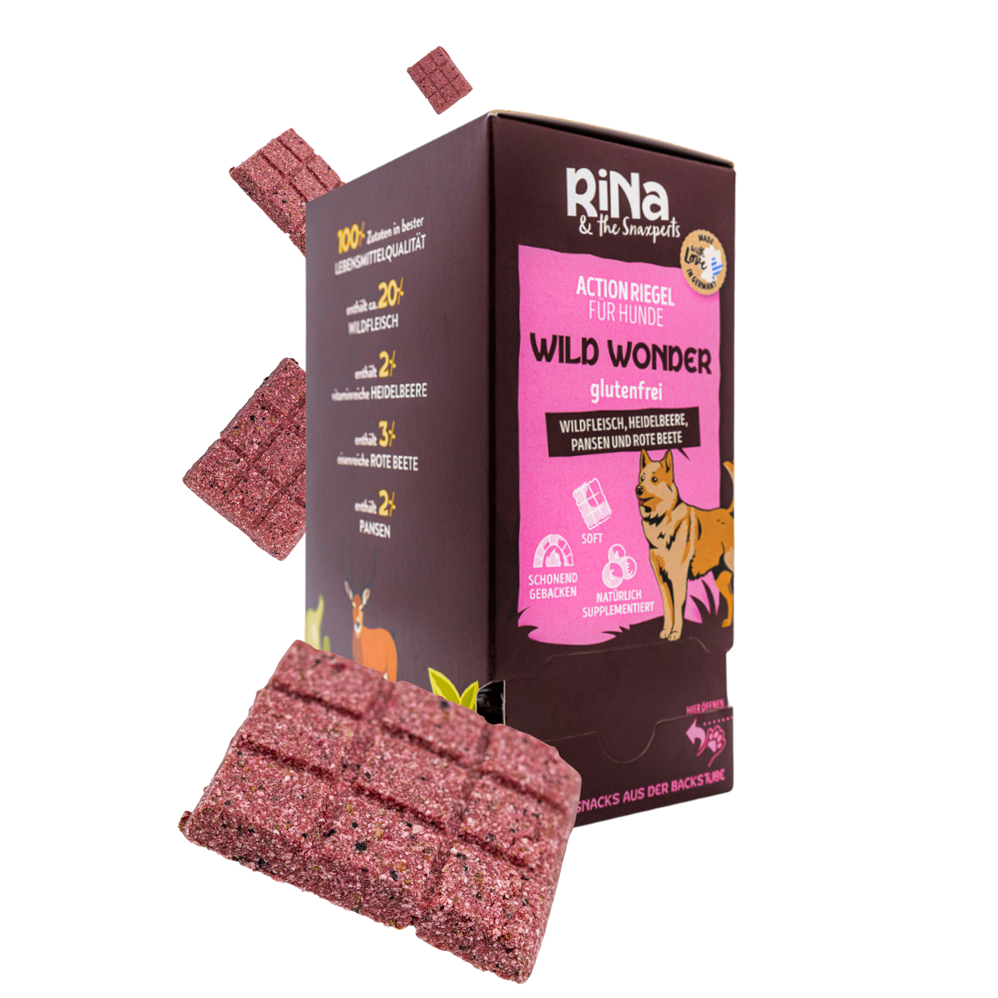 RiNa`s WILD WONDER - Wildfleisch - 10er Gourmet-Riegelbox 300g