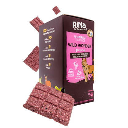 RiNa`s WILD WONDER - Wildfleisch - 10er Gourmet-Riegelbox 300g