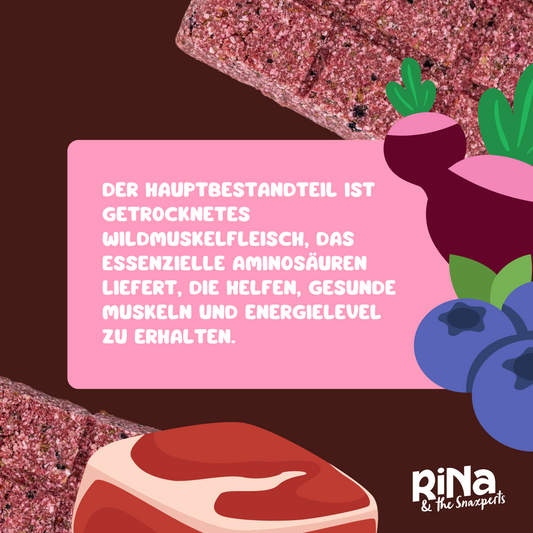 RiNa`s WILD WONDER - Wildfleisch - 10er Gourmet-Riegelbox 300g
