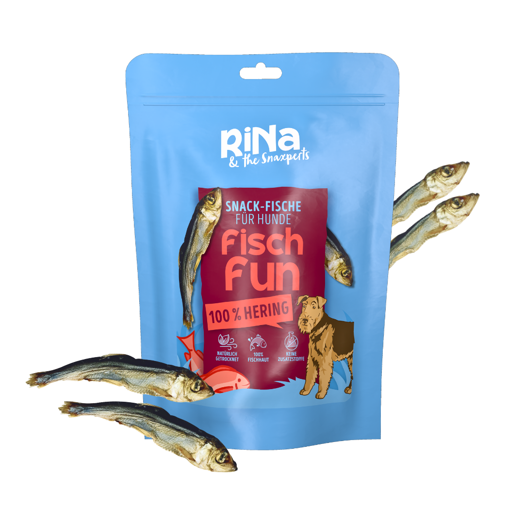RiNa`s Hering - Natürlicher Fischsnack für Hunde 110g
