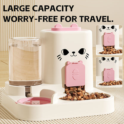 Automatic Cat Feeder and Water Dispenser Set
