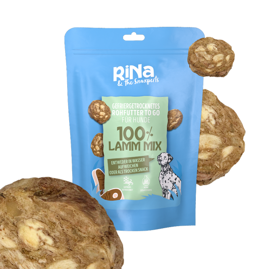 RiNa`s 100% Lamm Mix - Gefriergetrocknete Hundesnack 110g
