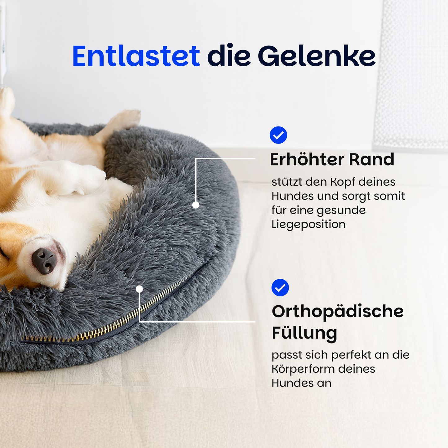 Beruhigendes Hundebett