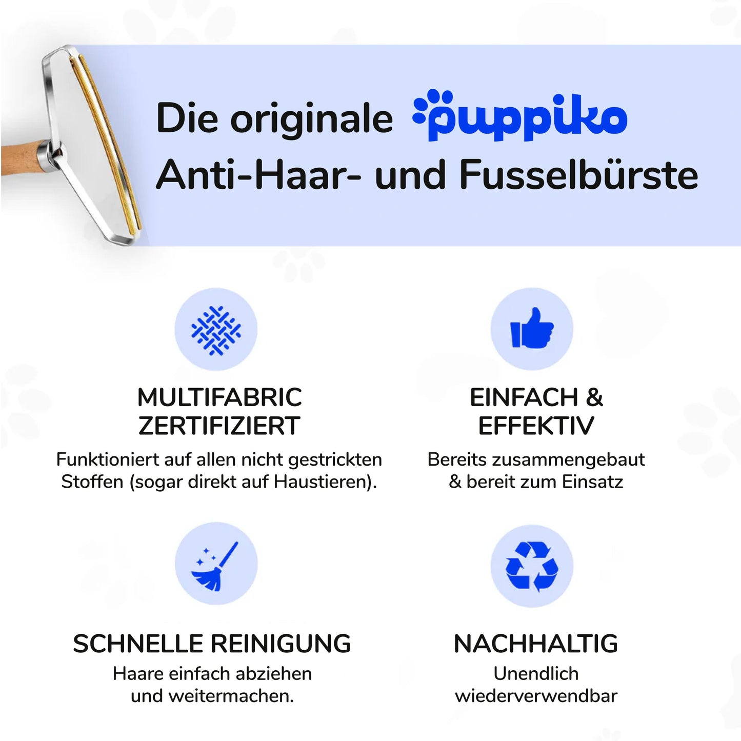 Anti-Haar- und Fussel-Bürste